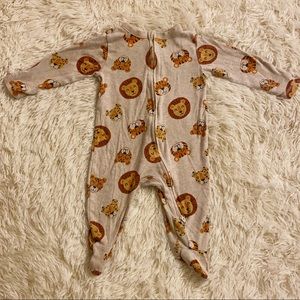 WILD ANIMAL FOOTIE ONESIE